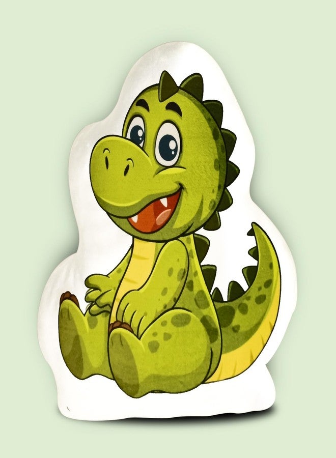 Avirons Kids’ Plush Dinosaur Face Pillow - Soft, Snuggly, and Fun Cushion Perfect for Naptime, Playtime, or Relaxing, Adding Comfort and Jungle Adventure to Every Moment - Image 1