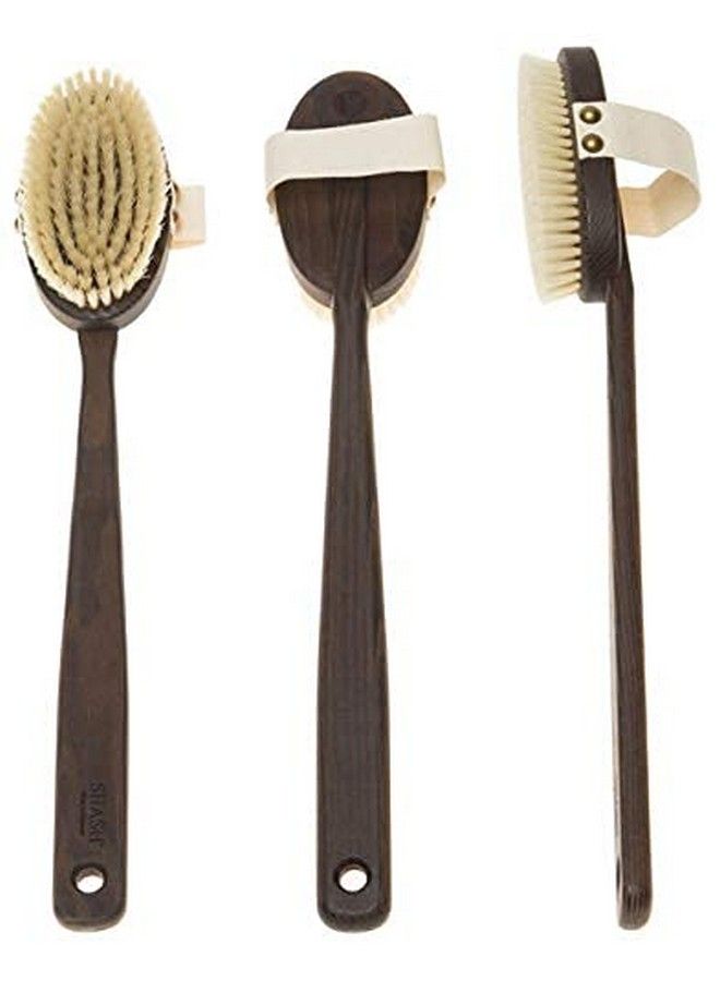 SHASH Since 1869 Hand Made In Germany 100% Boar Bristle Body Brush Gently Exfoliates Skin For A Softer Smoother Complexion Dry Brush Body Scrubber Helps Promote Circulation For A Healthy Glow - Image 1