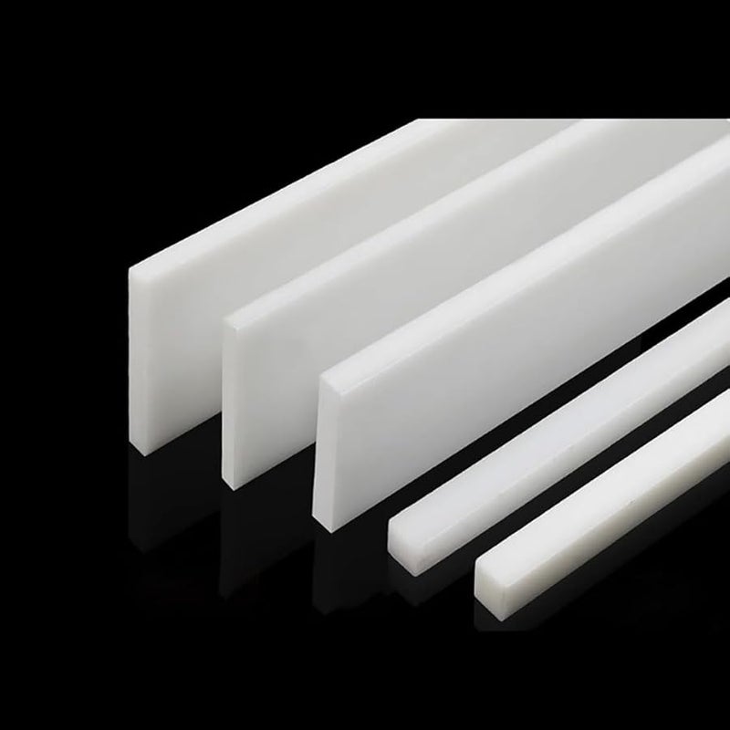 White Nylon Board Strip Wear Resistant PA66 Block 8x50x500mm 2pcs - Image 1