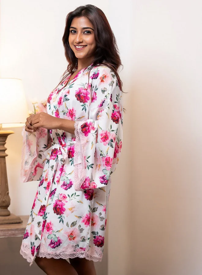 أدريا Aadaraya Night Robe Short