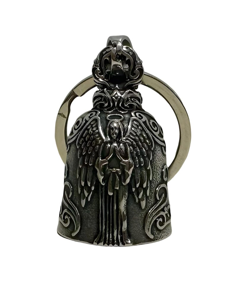 INIMAGINE IN-IMAGINE Guardian Bell for Bike, Motorcycle - Inspired Guardian Bell with 1.41 * 0.86in Size,Retro Premium Guardian Keychain and Exquisite Motorcycle Accessories & Guardian Bell for Car Design - Image 1