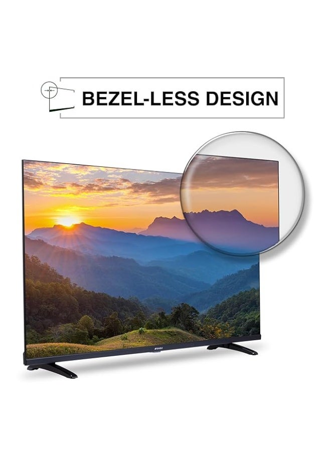 Sansui 43-Inch QLED Edgeless Smart TV, Android 14, 2GB RAM 8GB Storage, Built-in T2/S2 Receiver, A+ Panel, Dual HDMI/USB, YouTube, Facebook – Model SS43LTQ502 - Image 4
