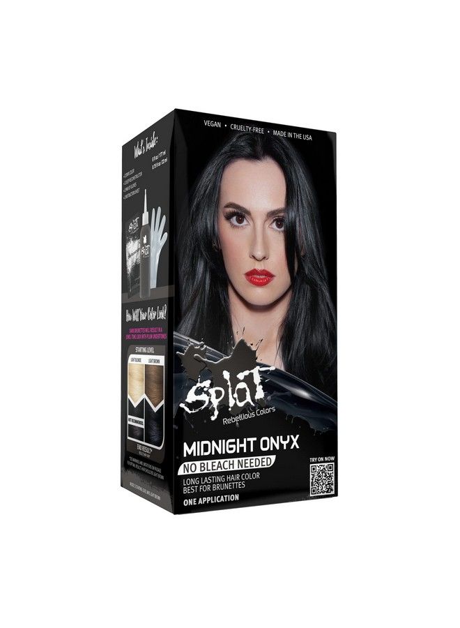 SPLAT | Midnight Complete Kit | Hair Dye | Semipermanent | Long Lasting | Vegan And Crueltyfree (Midnight Onyx) - Image 1