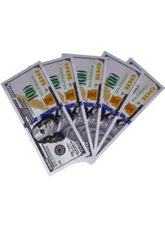 MissTiara 50 Pcs Silver 100 Dollar Bills 100 Gold Foil Banknotes for Party Money Albums Home Decoration  - Image 4
