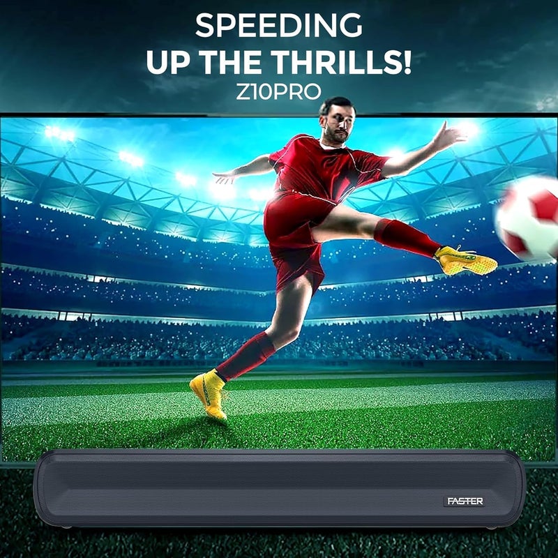 Z10 Pro 20W Wireless Bluetooth Sound Bar - Portable Mini Speaker for Enhanced Surround Sound, Gaming, Music, TV, PC, Tablets, and Laptop - Loud Stereo Audio for Home Theater (1 Piece) - Image 2