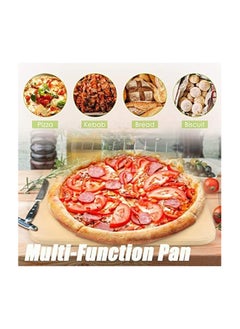 erorex Pizza Stone Set for Oven and Grill, Large 15 X 12 Inches Square Ceramic Pizza Grilling Stone Oven Baking Stone with Serving Rack  - Image 4