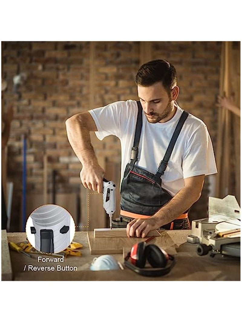 Electric Screwdriver Cordless 3N·m Max Torque Electric Screwdriver Kit with 47 Accessories 3.6V Cordless Screwdriver with USB Cable LED Light for Home Office DIY - Image 4