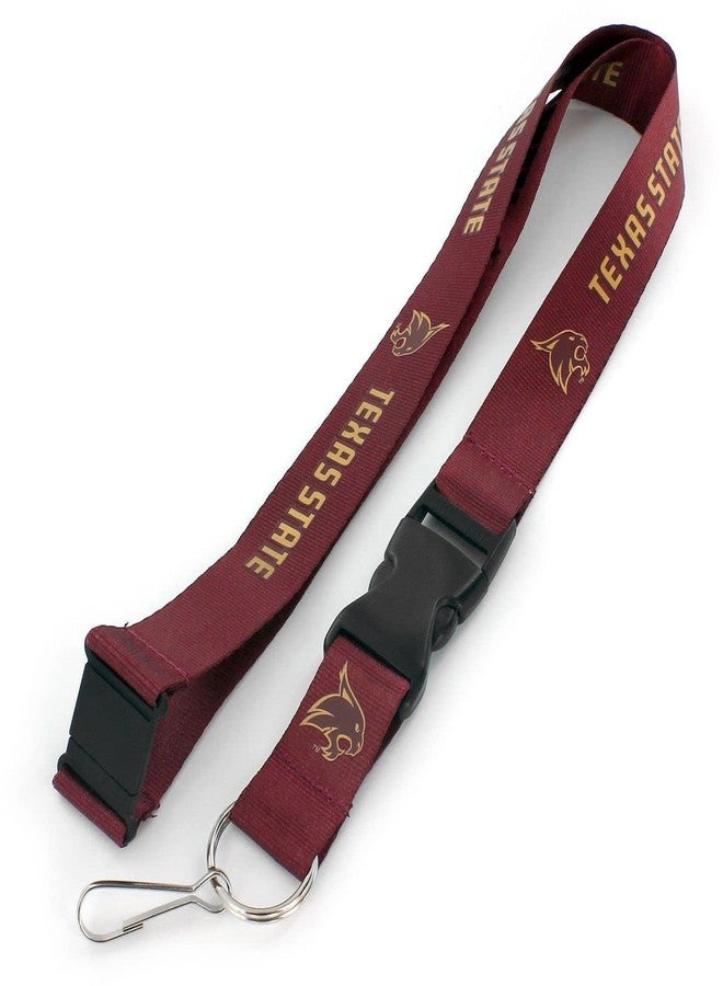 aminco NCAA Texas State Bobcats Team Lanyard Red, One Size - Image 1
