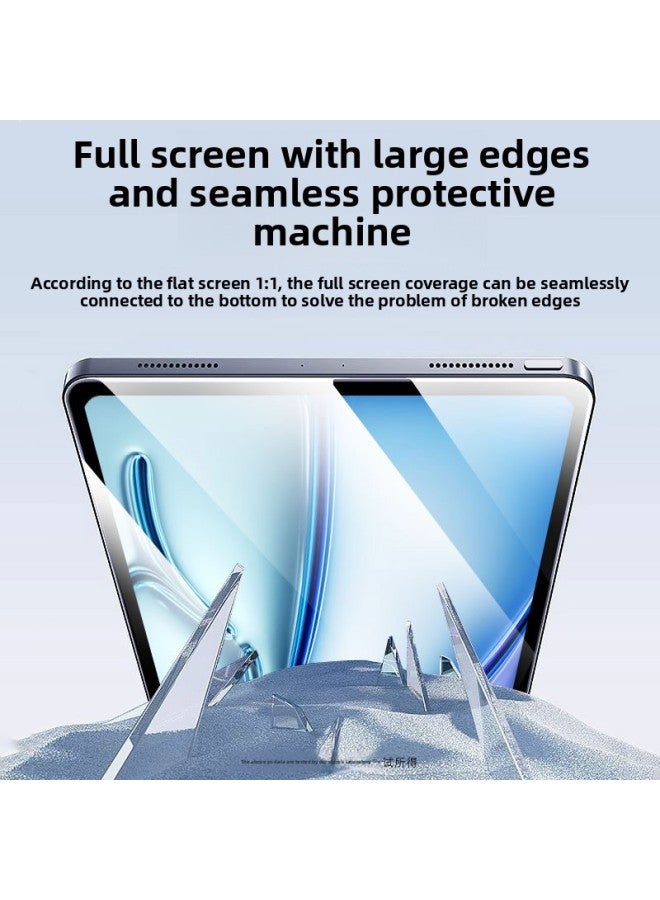 Tempered Film For IPad 10 Generation IPad11 Tablet 9 For Apple IPadAir7 Full Screen Pro Protection 6 Generation 5 HD-Color:Ultra-clear 3 Pieces [tempered Film]_with Wooden Box Packaging-Size:For IPad Pro 2024( 11inch )
