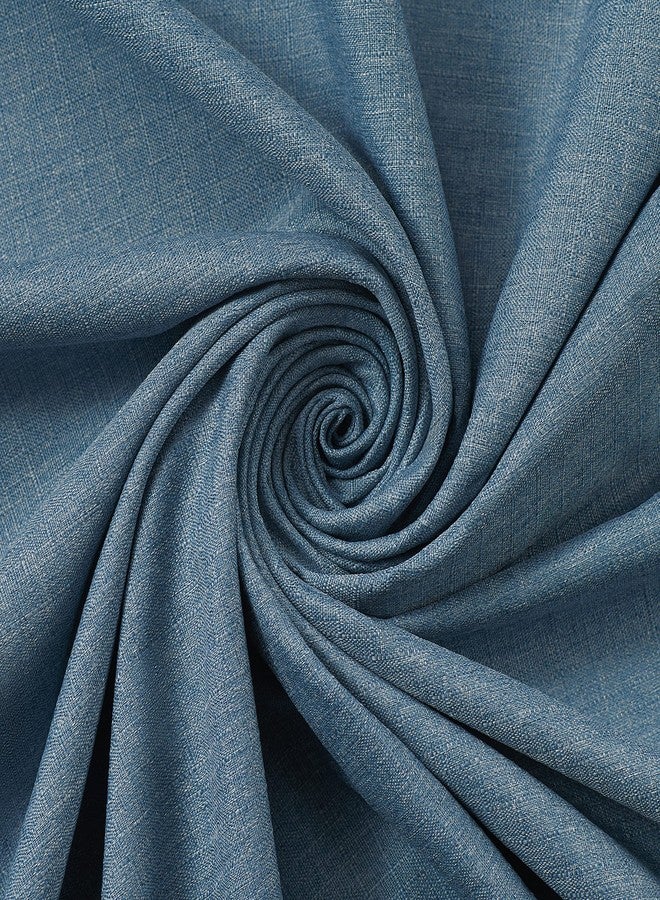 Eclipse Cannes Magnitech 100% Blackout Curtain, Rod Pocket Window Curtain Panel, Seamless Magnetic Closure for Bedroom, Living Room or Nursery, 63 in long x 40 in wide, (1 Panel), Denim Blue - Image 5