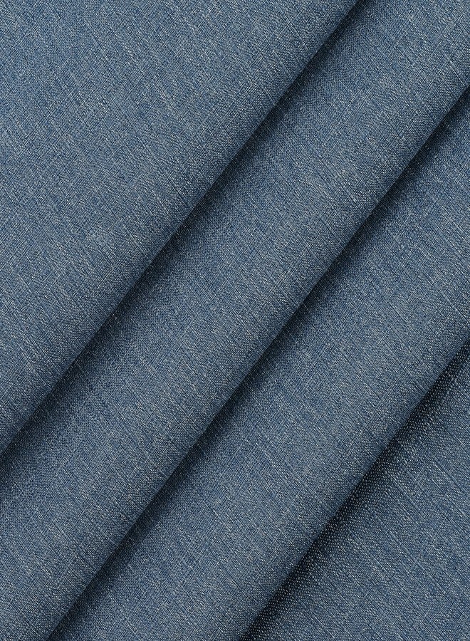 Eclipse Cannes Magnitech 100% Blackout Curtain, Rod Pocket Window Curtain Panel, Seamless Magnetic Closure for Bedroom, Living Room or Nursery, 63 in long x 40 in wide, (1 Panel), Denim Blue - Image 3