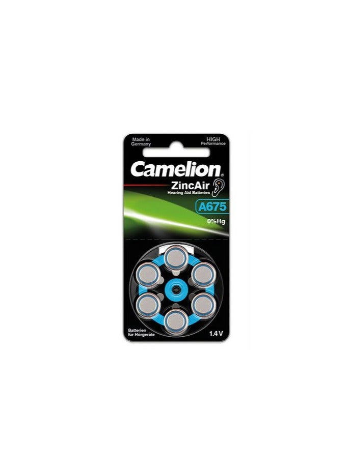 Camelion Camelion Zinc Air A675  Button Cell 6 Pack x10 - Image 2