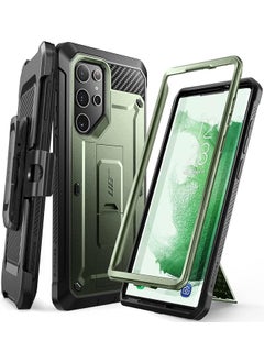 Unicorn Beetle Pro Series Case For Samsung Galaxy S22 Ultra 5G 2022 Release Full Body Dual Layer Rugged Belt Clip And Kickstand Case Without Built In Screen Protector Guldan