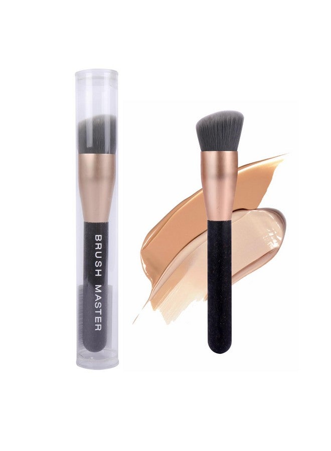 Brush Master Ecofriendly Foundation Brush For Liquid Makeup Professional Angled Flat Top Kabuki Brush Premium Quality Makeup Brush Vegan & Crueltyfree - Image 1