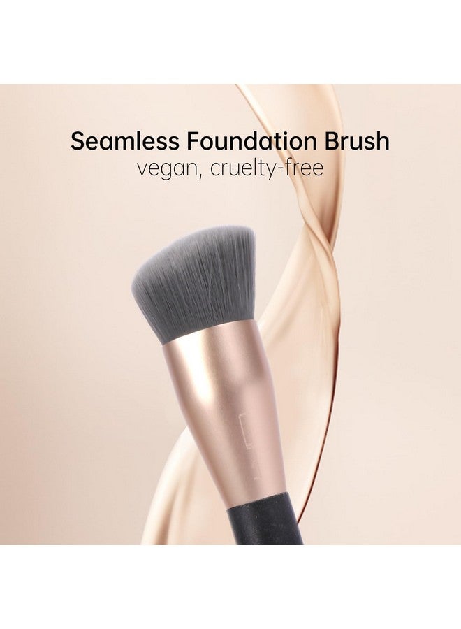 Brush Master Ecofriendly Foundation Brush For Liquid Makeup Professional Angled Flat Top Kabuki Brush Premium Quality Makeup Brush Vegan & Crueltyfree - Image 2