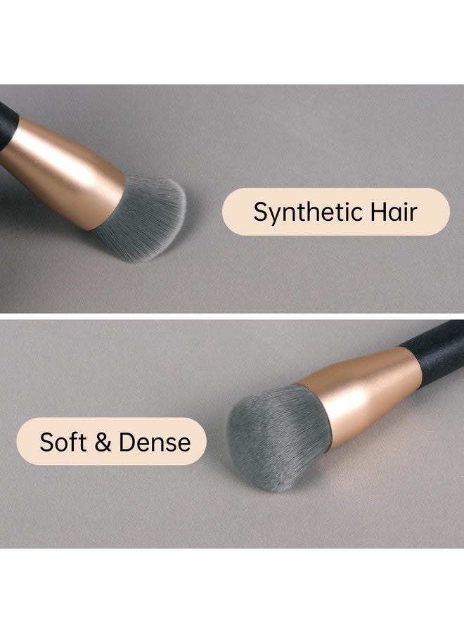 Brush Master Ecofriendly Foundation Brush For Liquid Makeup Professional Angled Flat Top Kabuki Brush Premium Quality Makeup Brush Vegan & Crueltyfree - Image 3