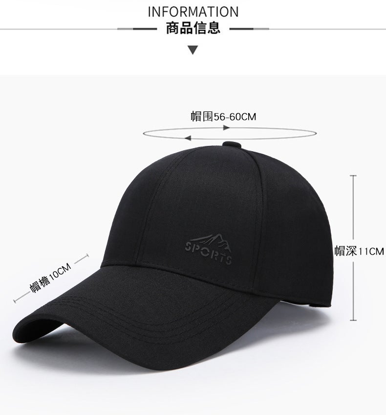 Cap Men Winter Ear Protection Middle-aged Warm Baseball Hat - Image 3