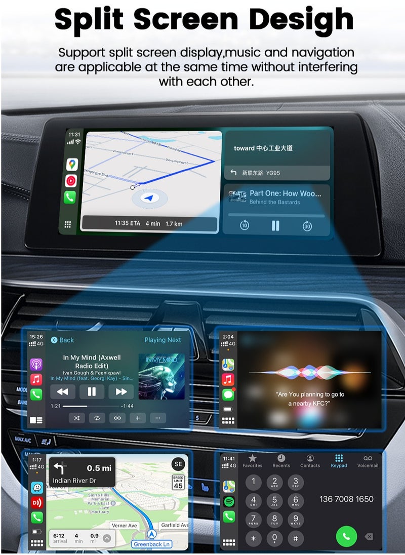 Carlinkit - CarlinKit Mini Ultra Wireless USB Dongle Wireless Android Auto & Wireless CarPlay For 98% Cars 2-In-1 Smart Car Adapter - Image 1