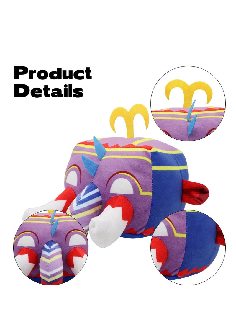 SOLARAE Blox Fruits Plush, 6 inch Blox Plush Plushies Toys Stuffed Animal Plushie Doll, Soft Fruits Hugging Plush Pillow Toy, Collectible Gifts for Kids Fans Aldults Birthday (Mammoth) - Image 2