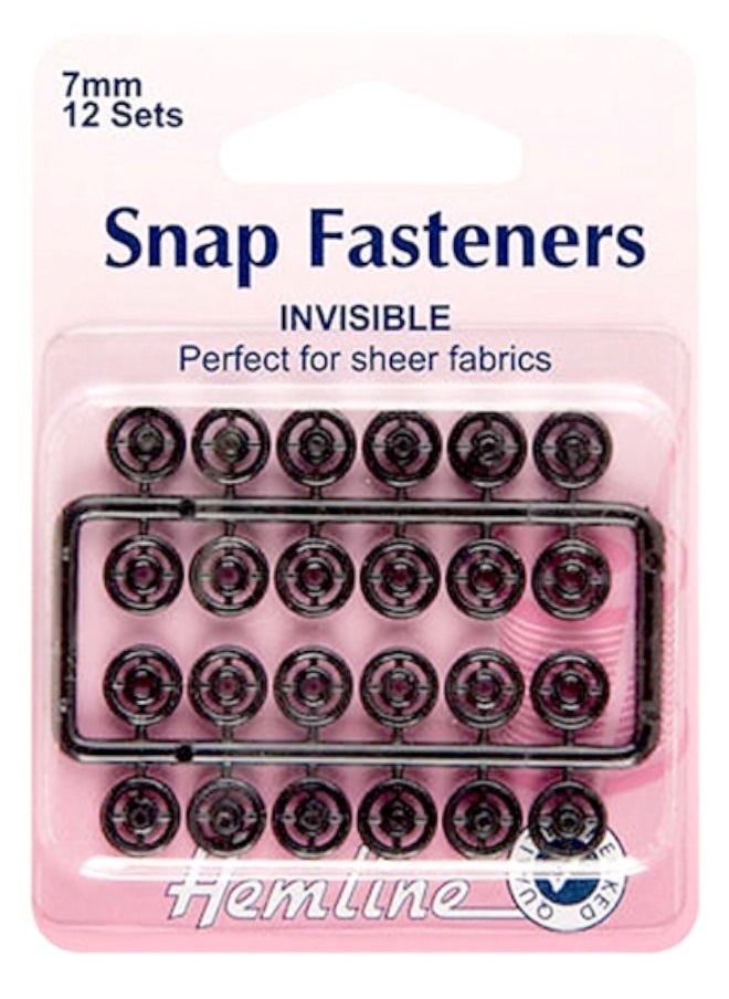 24 Sets Snap Fasteners Invisible Perfect For Sheer Fabrics 7 Millimeter Black and Clear Color - pzsku/ZD4644C35D58DBA06A01CZ/45/_/1682755808/aa7e8958-3bab-4f39-acd5-296814a53e7b