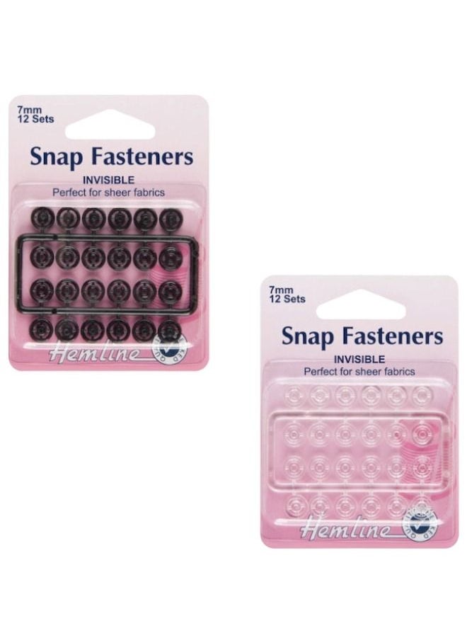 24 Sets Snap Fasteners Invisible Perfect For Sheer Fabrics 7 Millimeter Black and Clear Color - pzsku/ZD4644C35D58DBA06A01CZ/45/_/1682755808/ccd522b2-5064-4dbf-9378-1372ee40febe