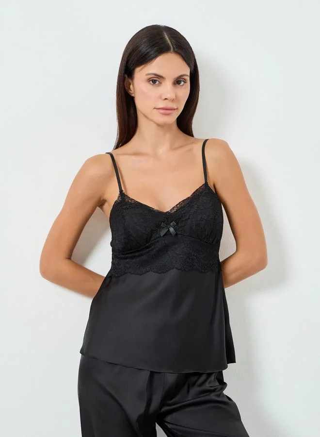 Styli Pack of 3 - Lace Insert Cami, Robe and Pyjama