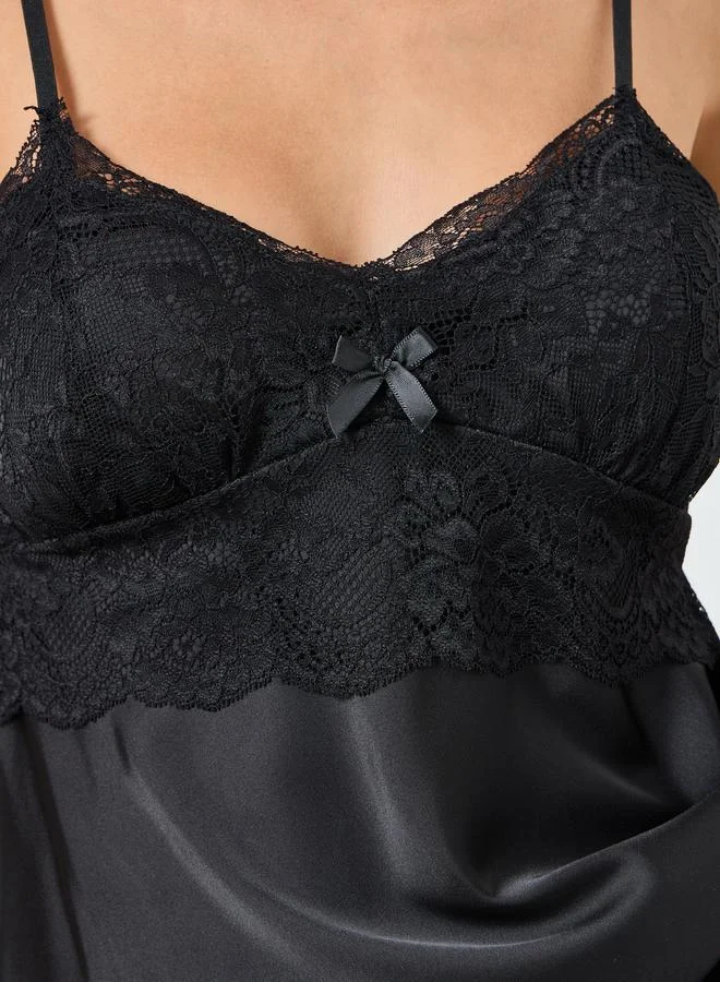 Styli Pack of 3 - Lace Insert Cami, Robe and Pyjama