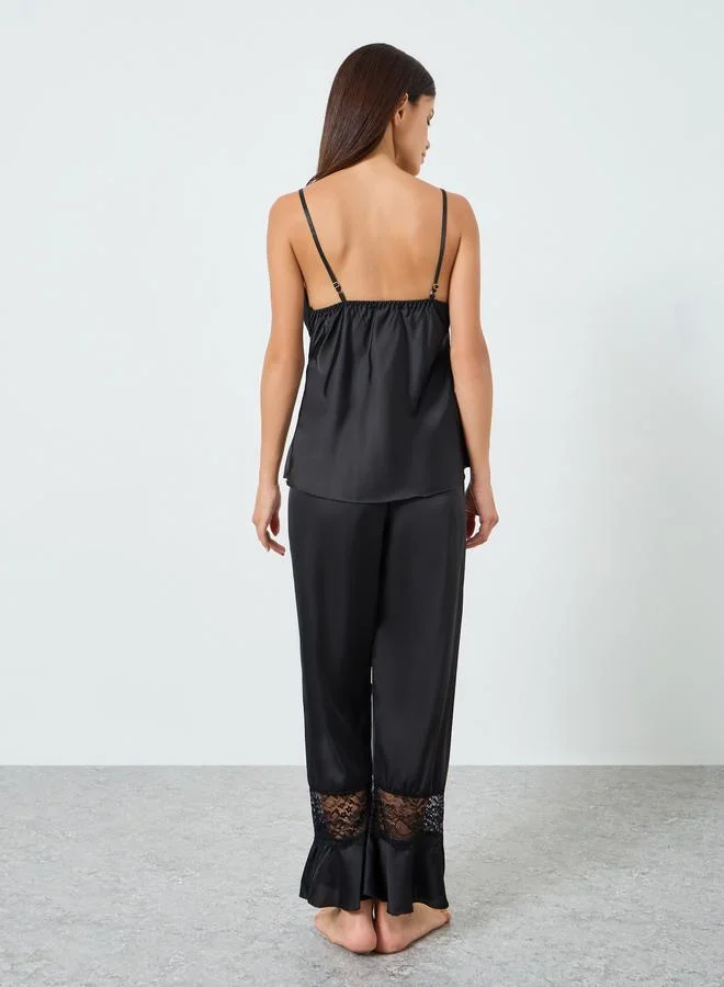 Styli Pack of 3 - Lace Insert Cami, Robe and Pyjama