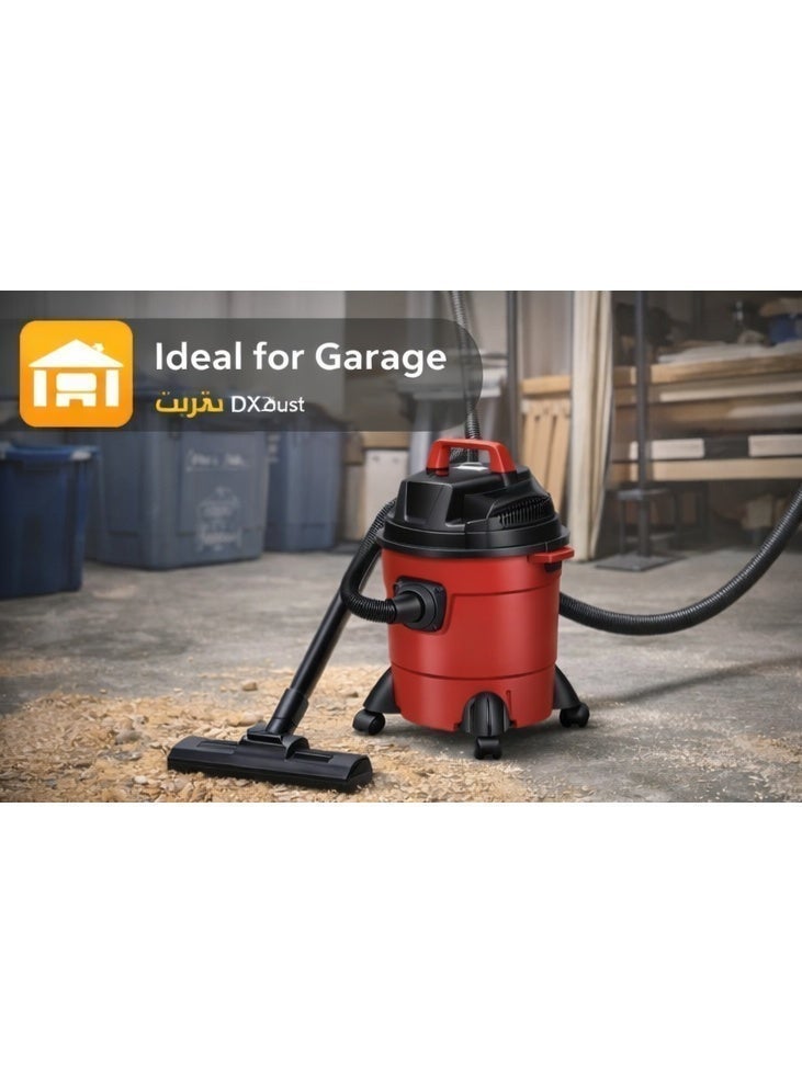 دينكس مكنسة كهربائية DENX DX2062 للتنظيف الجاف والرطب 1500 واط سعة 10 لتر مكنسة قوية لتنظيف المنزل والسيارة والمرآب - Image 4