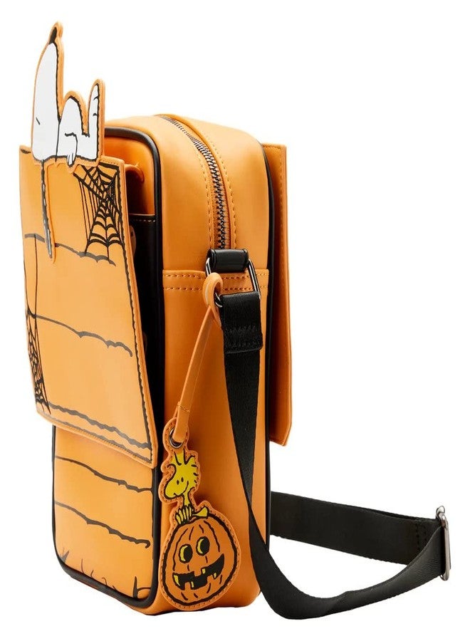 Loungefly Peanuts Great Pumpkin Snoopy Doghouse Crossbody Bag - Image 4