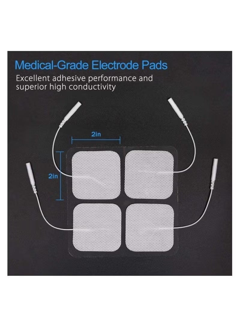 20 PCS TENS Unit Pads 5x5cm Reusable Replacement Electrode Patches for Electrotherapy - Image 2