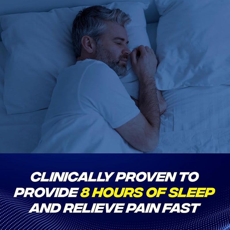 Advil PM Liqui-Gels Pain Reliever and Nighttime Sleep Aid, Pain Medicine with Ibuprofen for Pain Relief and Diphenhydramine HCL for a Sleep Aid - 40 Liquid Filled Capsules - Back to College - Image 3