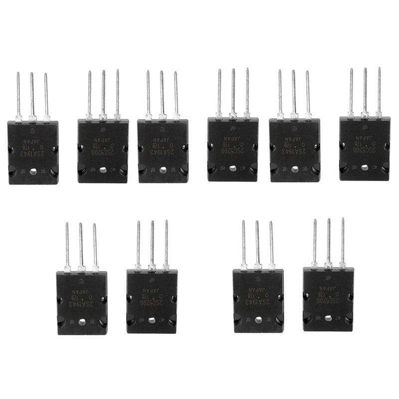 2SA1943 2SC5200 Matched Pair PNP NPN High Power Audio Amplifier Transistor 5 Pack - Image 4