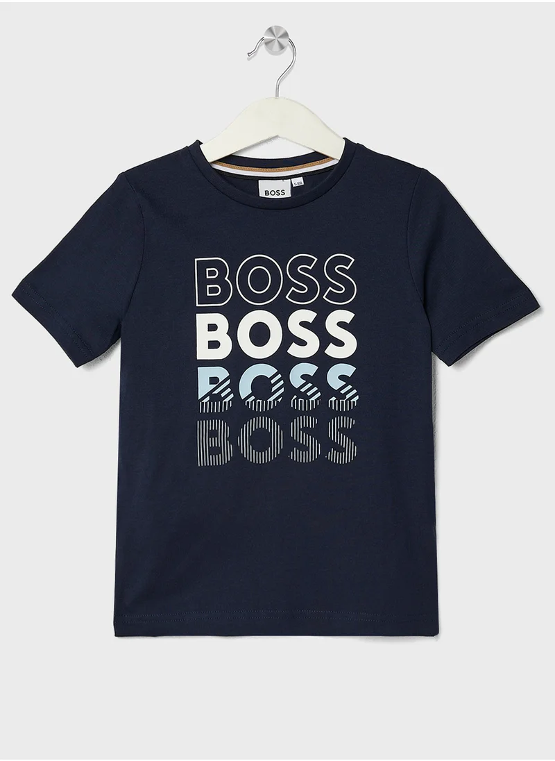 بوس Kids Logo T-Shirt