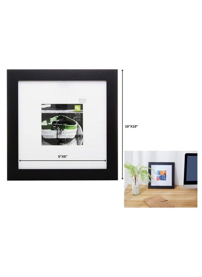 Kiera Grace Matted Classic Langford Picture Frame 10" X 10" Black  - Image 3