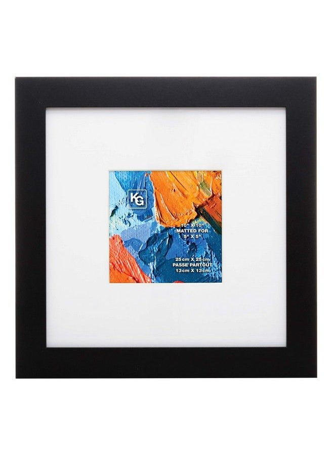 Kiera Grace Matted Classic Langford Picture Frame 10" X 10" Black  - Image 2