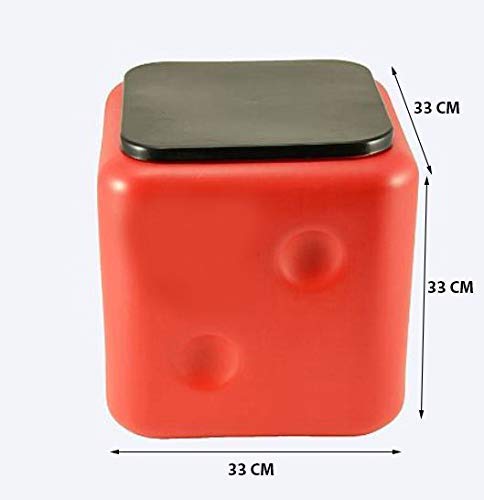 ACHARAJ Dice Stool Sitting Stool Living Room Home Office Camping Stool Multicolor - Image 2