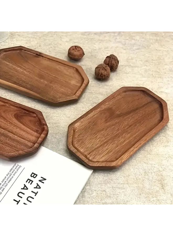 Oval Divided Dessert Plate Recycled Wood Serving Tray For Cheese Charcuterie Appetizers - Image 4
