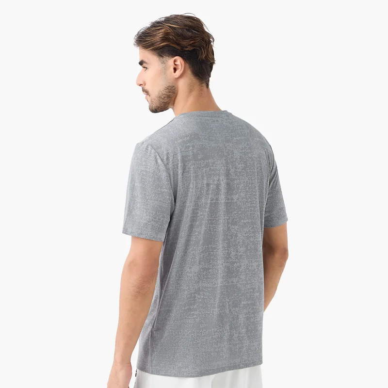 ادوت من سبلاش Textured Performance T-shirt with Crew Neck