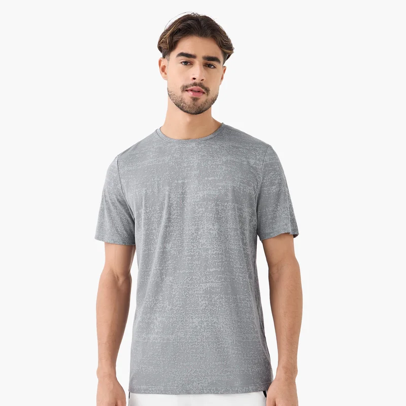 ADOT by Splash Textured Performance T-shirt with Crew Neck
