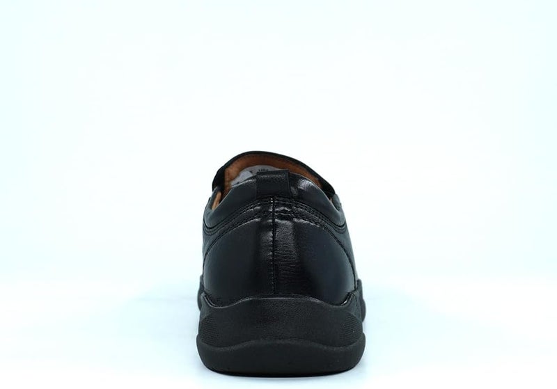 Hush Puppies Black Leather Slip-On Shoes - Image 4