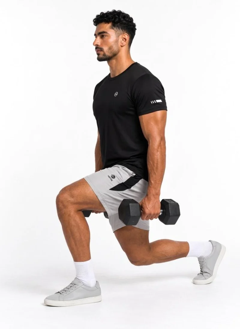 Abitos After Dark Post Gym Lounge Shorts Ash Grey