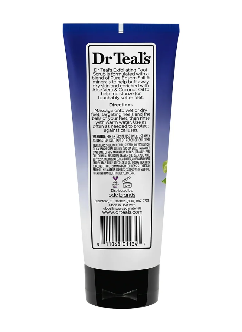 دكتور تيل Dr Teal's Exfoliant Foot Scrub Epson Salt 170gm