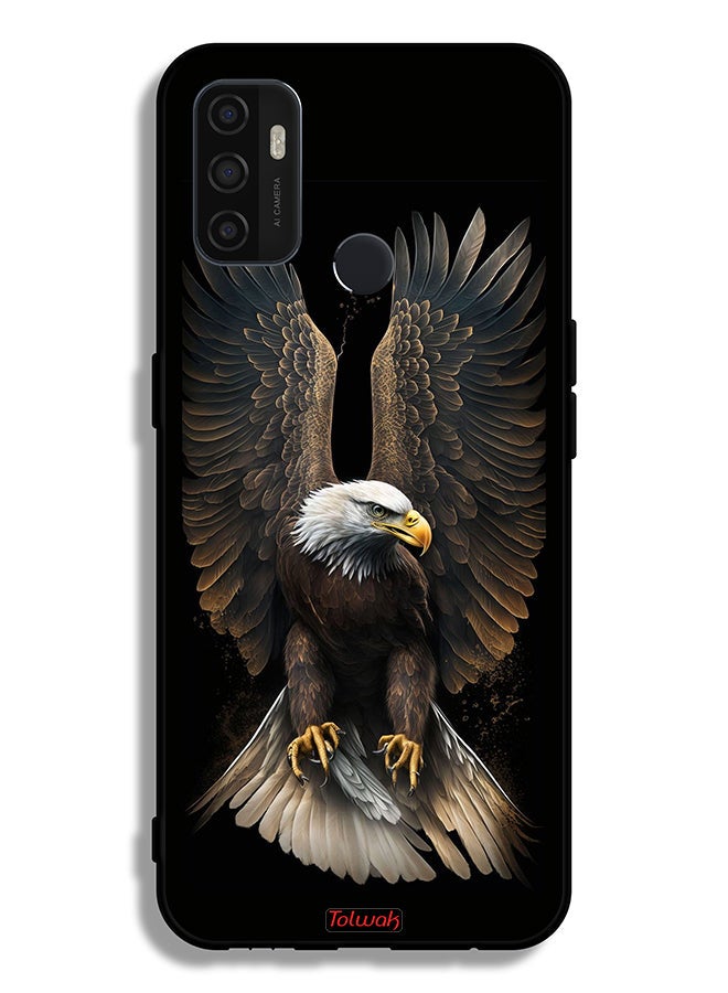 Tolwak غطاء حماية أوبو A53 4G بتصميم نسر بأجنحة ممدودة - Image 2