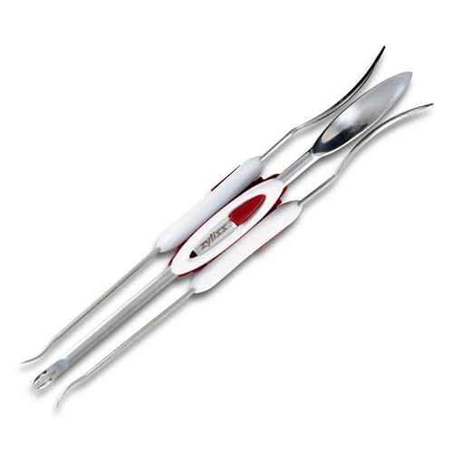 Zyliss Seafood Picks - Seafood Spoon & Fork - Stainless Steel Utensils - Dual-Ended Picks & Seafood Tools - Kitchen Tool & Gadget - Dishwasher Safe - Stainless Steel - Image 1