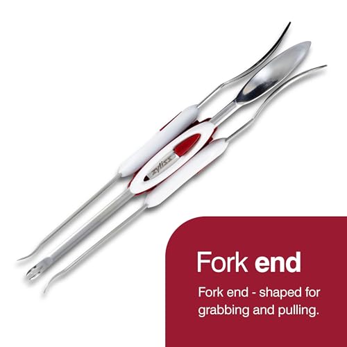 Zyliss Seafood Picks - Seafood Spoon & Fork - Stainless Steel Utensils - Dual-Ended Picks & Seafood Tools - Kitchen Tool & Gadget - Dishwasher Safe - Stainless Steel - Image 5