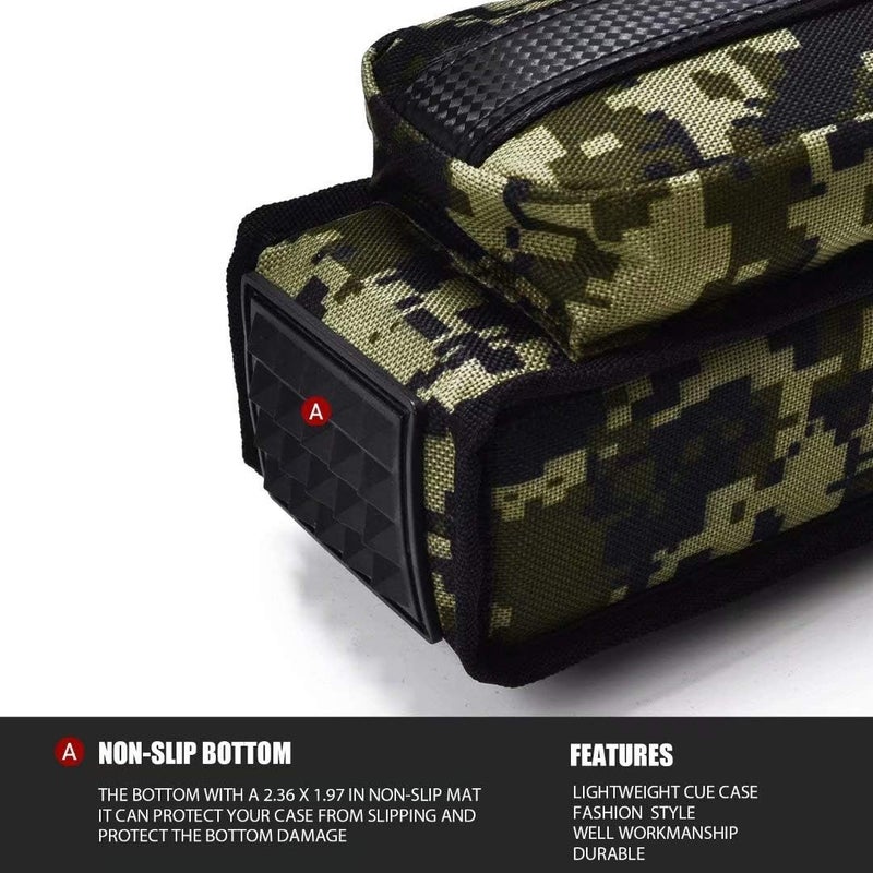 Collapsar 2X2 Pool Cue Hard Case Nylon/Leatherette Billiard Sitck Carrying Cases - Image 5