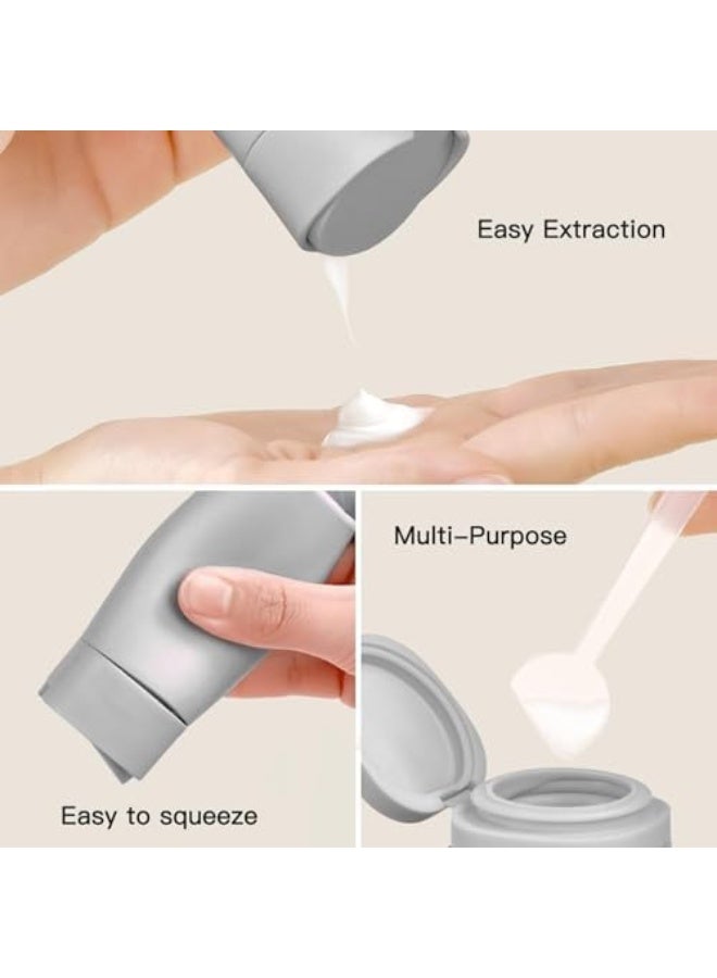 Travel Dispenser Bottles for Toiletries, 5 Pack Travel Size Containers, Leak Proof Refillable Travel Accessories for Shampoo Conditioner, Portable Travel Bottles with Clear Toiletry Bag - Image 3