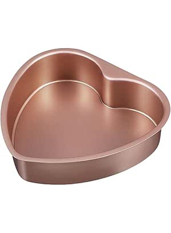 Ibansenice 6 Inch Heart Shaped Cake Pan With Removable Bottom Carbon Steel Nonstick Baking Mold For Oven DIY Desserts - Image 1