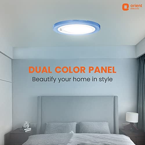 Orient Electric Rainbow Dual Colour Recess Panel 6W - White and Blue - Pack of 2 - Image 2